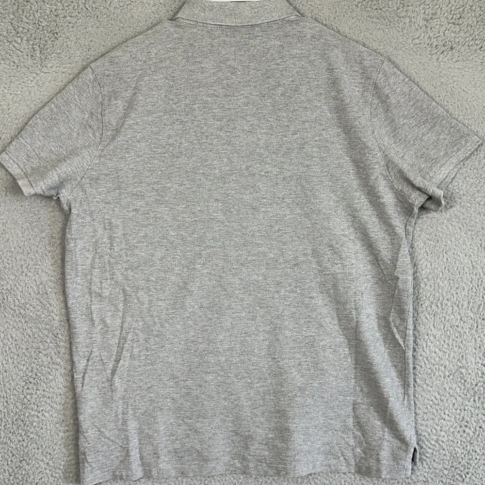 Polo Ralph Lauren Polo Shirt Mens XL Grey Polo Bear USA Hockey Custom Slim Fit